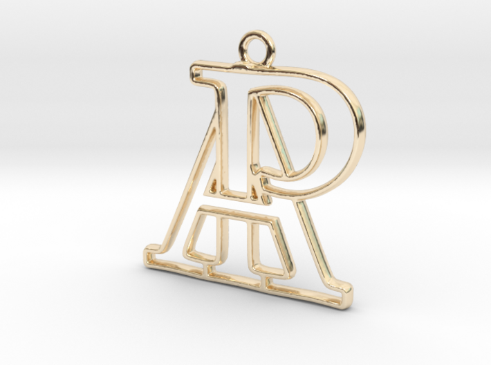 Monogram with initials A&amp;P 3d printed