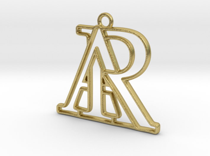 Monogram with initials A&amp;R 3d printed
