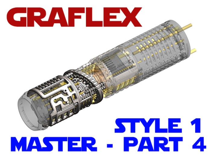 Graflex Master - Part4 Style1 - Shell2 3d printed