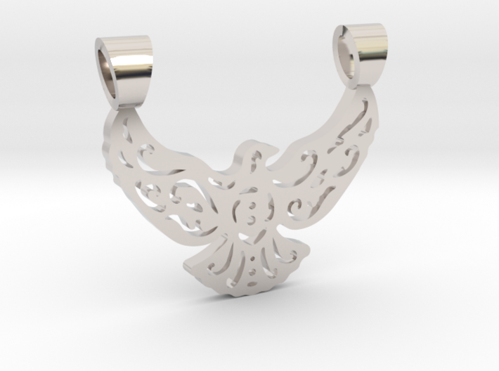 Lacework bird [pendant] 3d printed