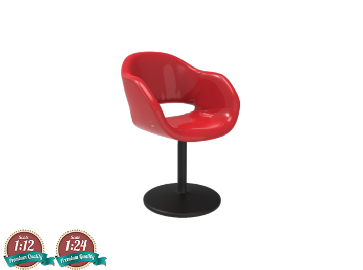 Miniature Busnelli Charme Chair - Revolving Base 3d printed Miniature Busnelli Charme Chair - Revolving Base