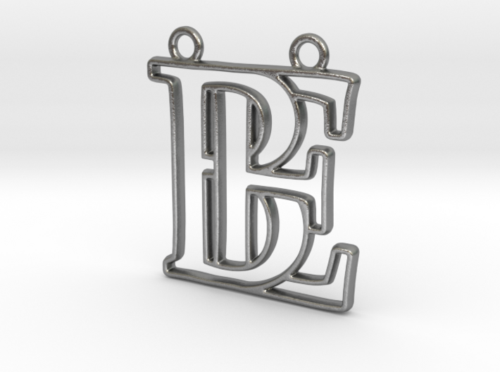 Monogram with initials B&amp;E 3d printed