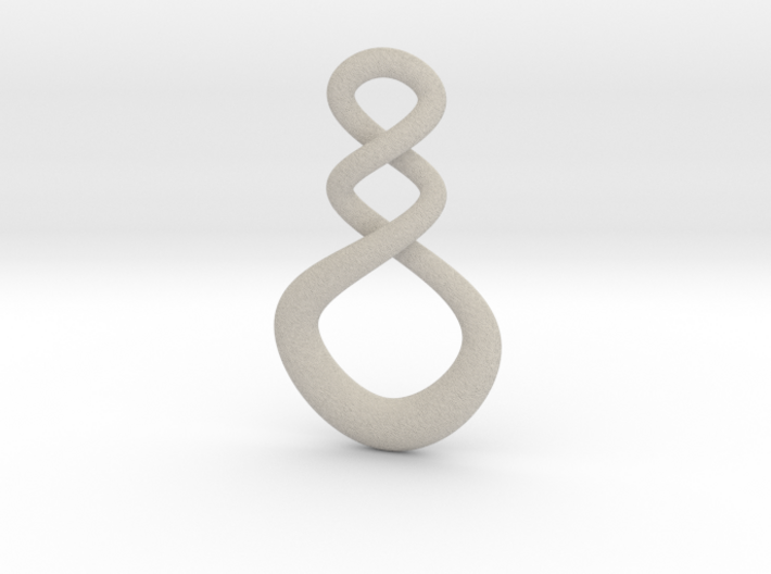Maori Infinity Pendant 3d printed