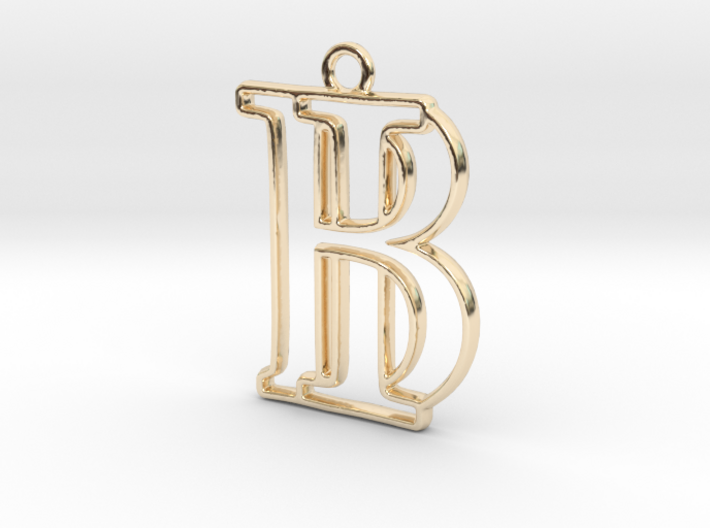 Monogram with initials B&amp;I 3d printed