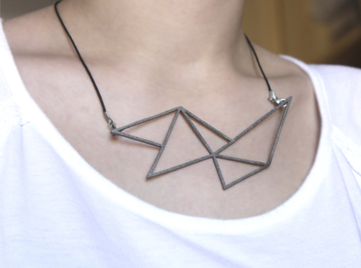 Sharp Necklace - Crystalline Series 3d printed 