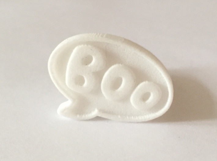 Boo Conversation Bubble Ring 3d printed