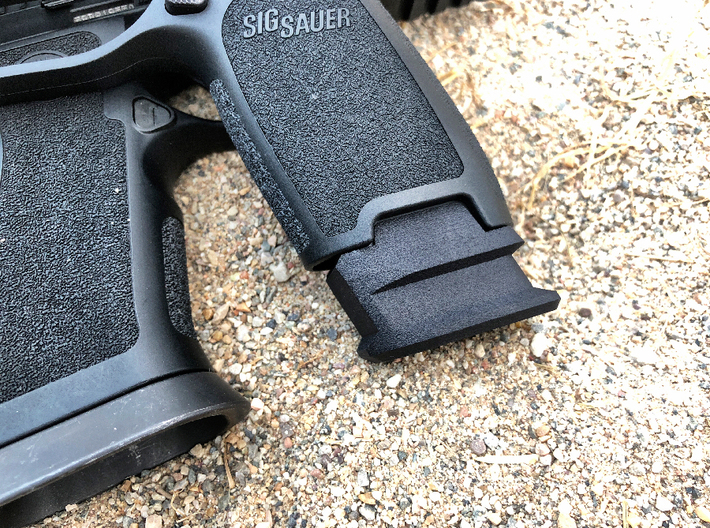 Extended X Frame Base Pad for SIG P320- Circle 3d printed Black Professional