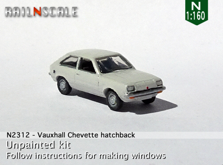 Vauxhall Chevette hatchback (N 1:160) 3d printed