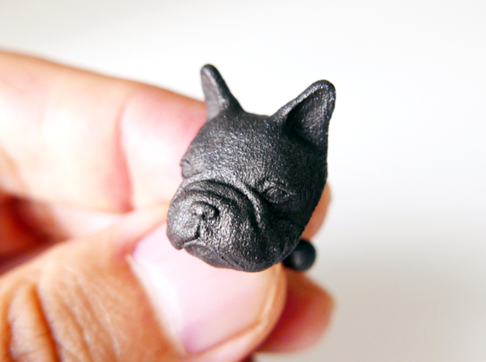 French Bulldog Cufflinks 3d printed 