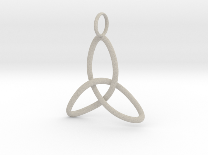 Single Celtic Knot - Thin 3d printed