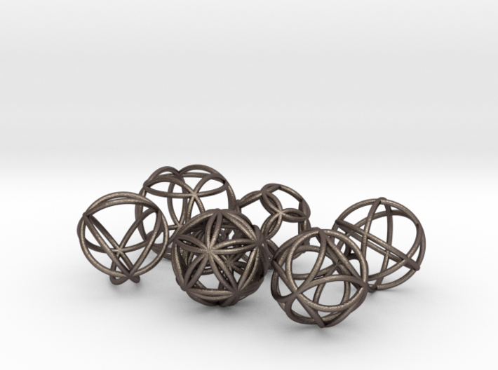 Metatronic Spheres (6 in set) 3d printed