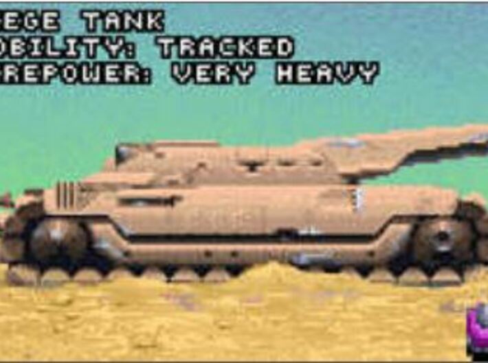 Dune 2 Siege Tank in high detail 3d printed 