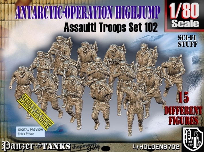 1/80 Antarctic Troops Set102 3d printed