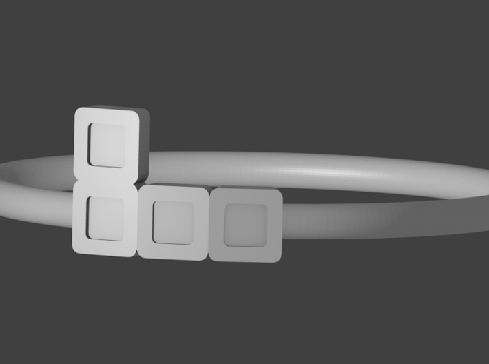 Block Puzzle Ring (Type-L) 3d printed 