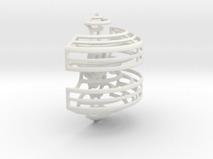 Wireframe Astrolabicon // Side A 3d printed