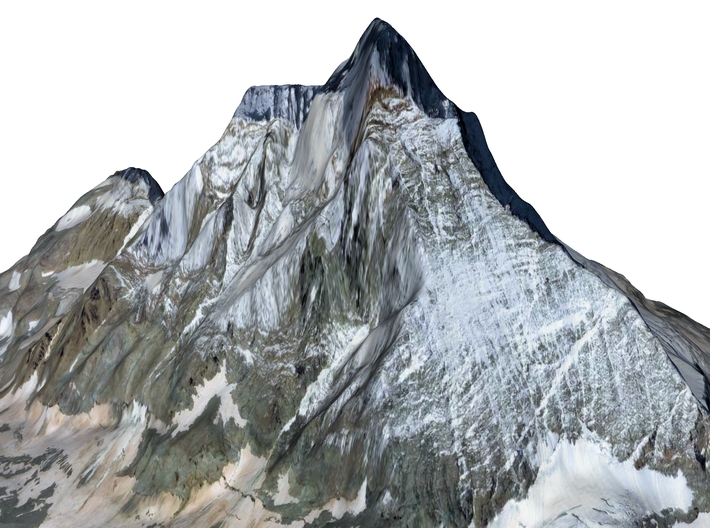 Matterhorn / Monte Cervino Map: 4&quot; (10.1 CM) 3d printed