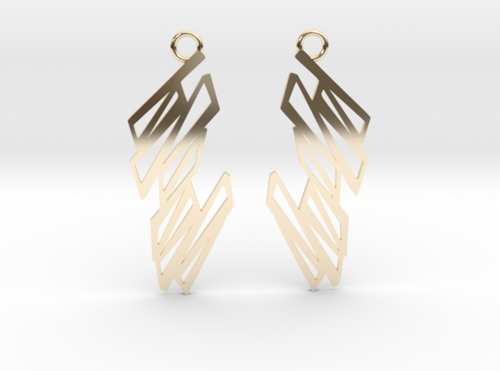 Zigzag earrings 3d printed