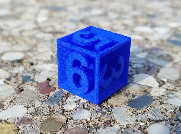 D6 - Plunged Sides 3d printed