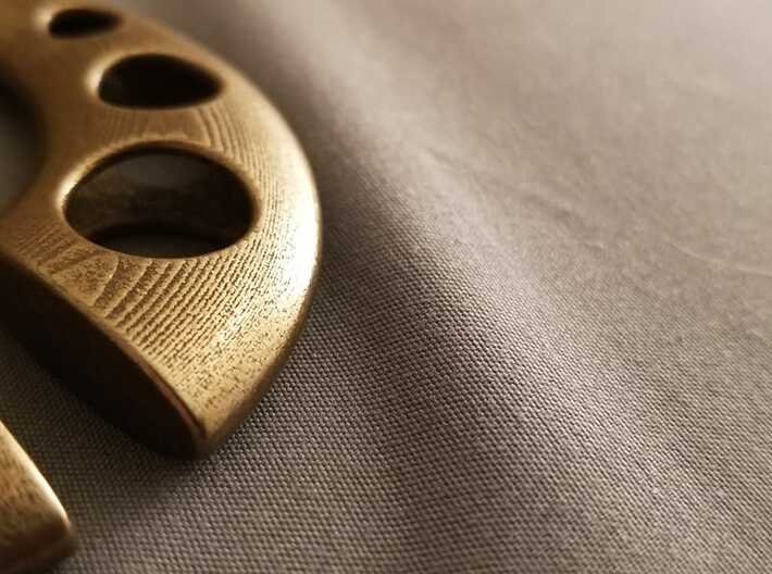 Fae Pendant 3d printed bronze polished