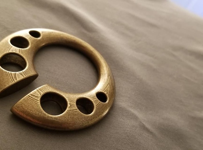 Fae Pendant 3d printed bronze polished