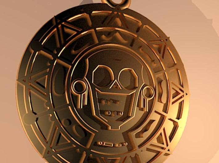 Pirate Gold Medallion 3d printed Add a caption...