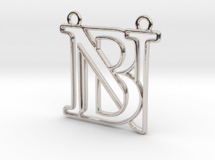 Monogram with initials B&amp;N 3d printed