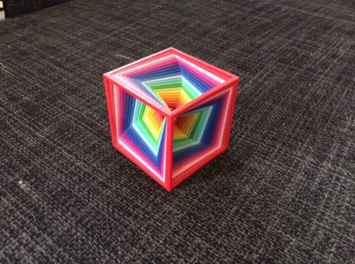 Cube Wire Rotate 3d printed 