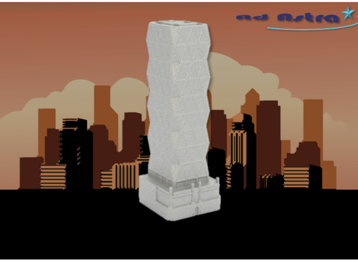 Hearst Tower - New York (1:4000) 3d printed