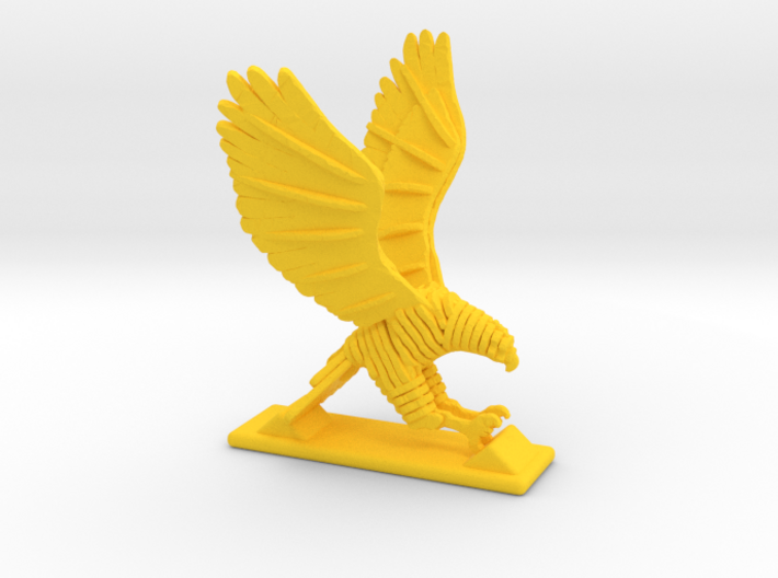 Sliced hawk Desktoy 3d printed