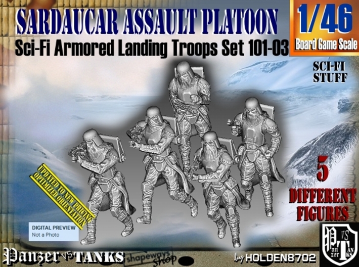 1/46 Sci-Fi Sardaucar Platoon Set 101-03 3d printed