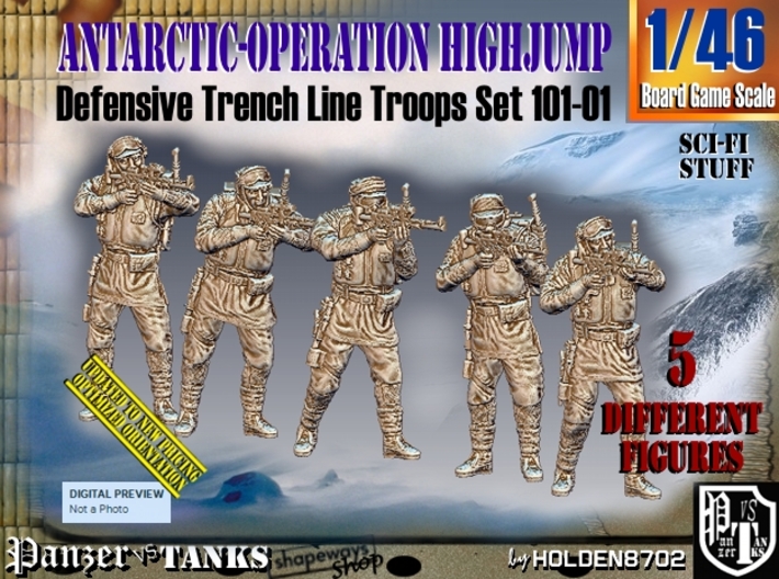 1/46 Antarctic Troops Set101-01 3d printed