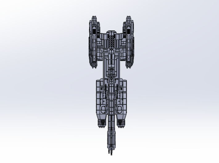 HALO. UNSC Charon Class Frigate 1:3000 3d printed 
