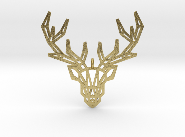 Deer Pendant 3d printed