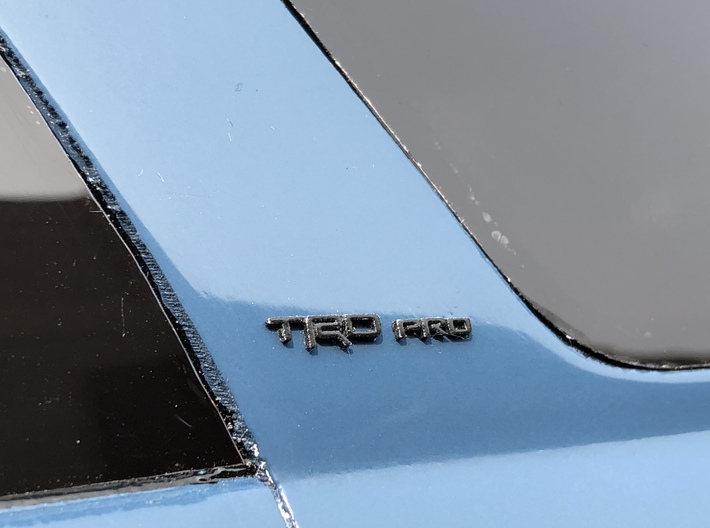 TRD Pro Emblems 3d printed 