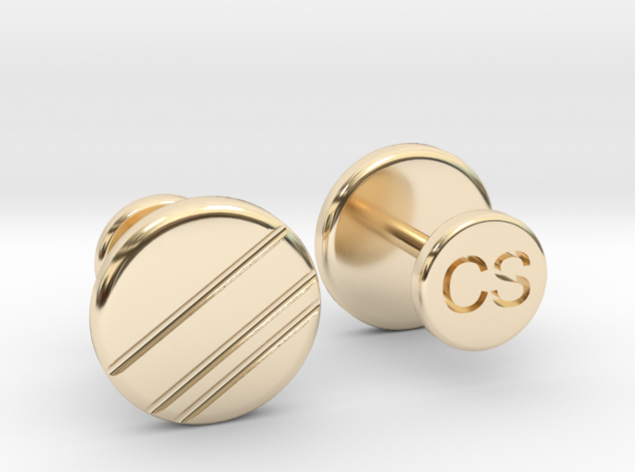 Personalized Stud/Button cufflinks 3d printed