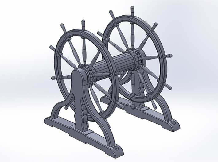 Ship's Wheel Drum 1:24 scale 3d printed 