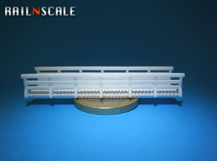 Holzbrücke 54mm (N 1:160) 3d printed 