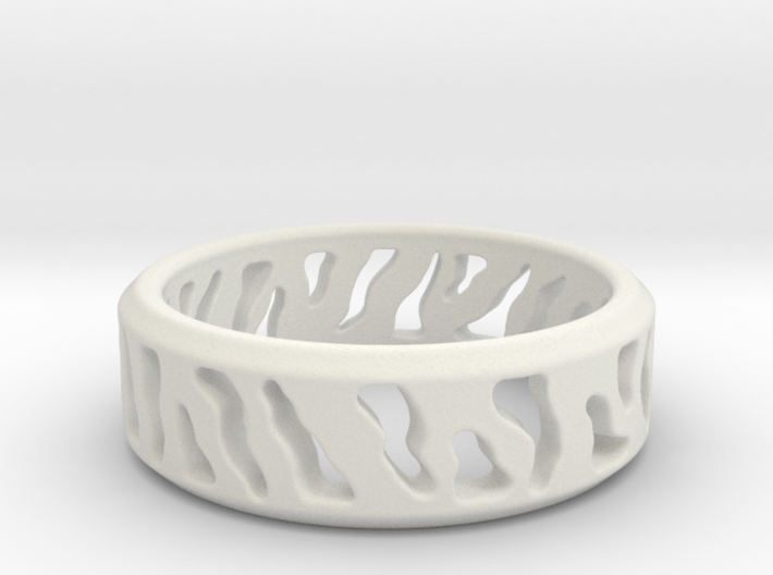 Tiger Stripe Ring 3d printed