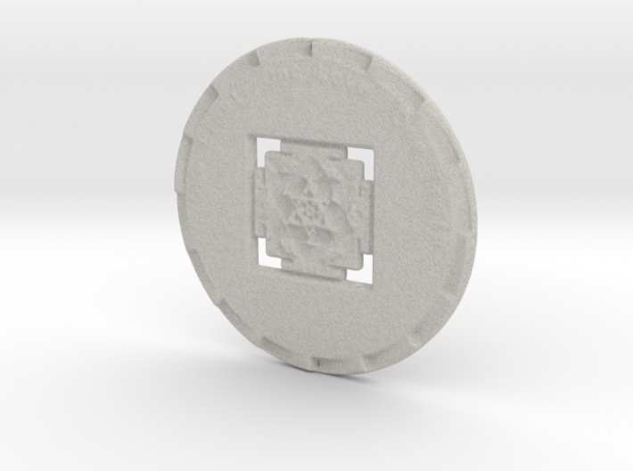 Gayatri Yantra Coin - One Light One Love One Truth 3d printed