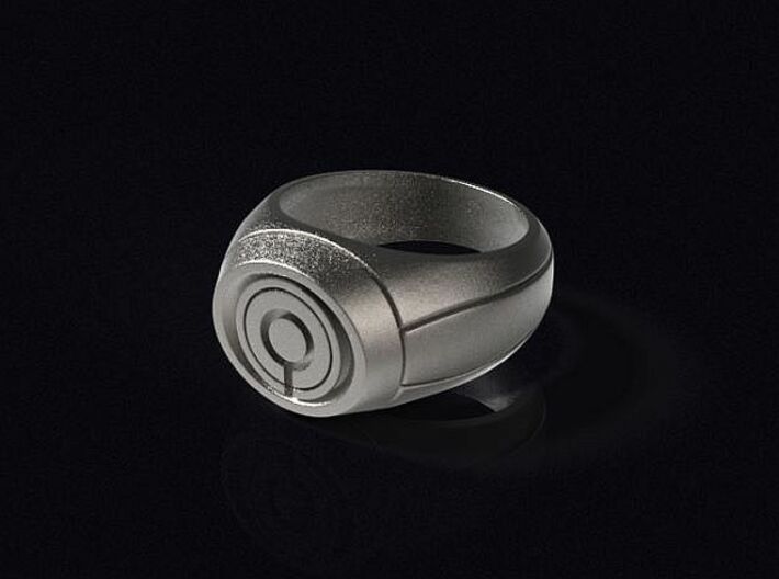 Ultraviolet Lantern Ring 3d printed 3D render of the ring in stainless steel