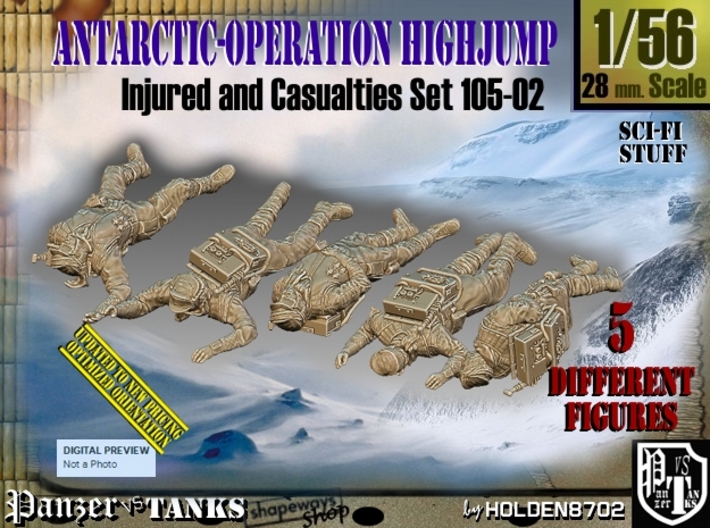 1/56 Antarctic Troops Set105-02 3d printed