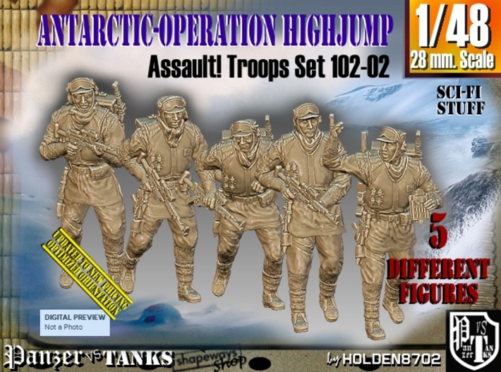 1/48 Antarctic Troops Set102-02 3d printed