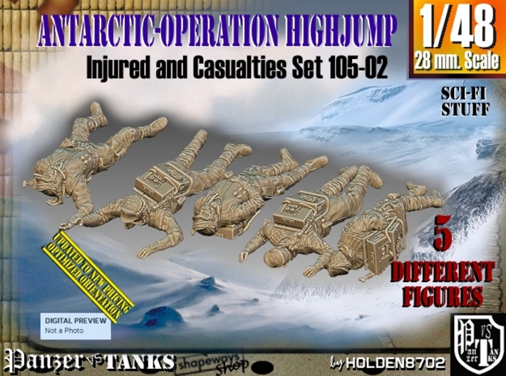 1/48 Antarctic Troops Set105-02 3d printed