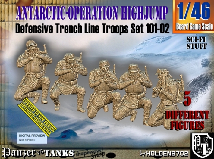 1/46 Antarctic Troops Set101-02 3d printed