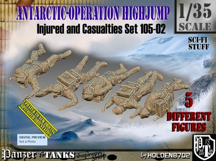 1/35 Antarctic Troops Set105-02 3d printed
