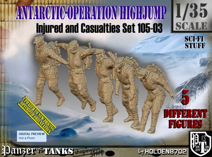1/35 Antarctic Troops Set105-03 3d printed