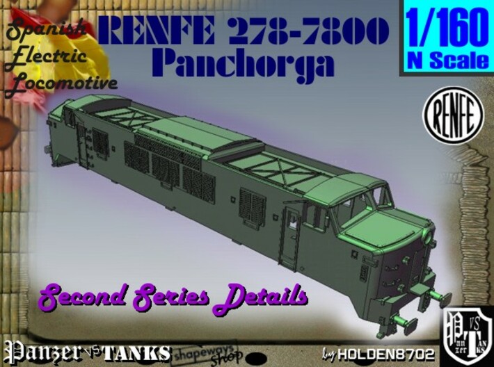 1-160 Renfe 7800 Panchorga 2nd series 3d printed