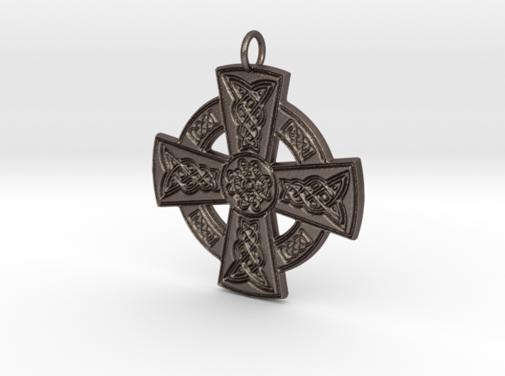Celtic Cross with center knotwork 3d printed