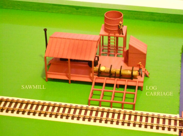 SAWMILL LOG CARRIAGE 3d printed Log Carriage for Sawmill