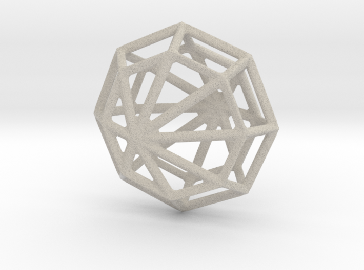 Octagon Necklace 3d printed
